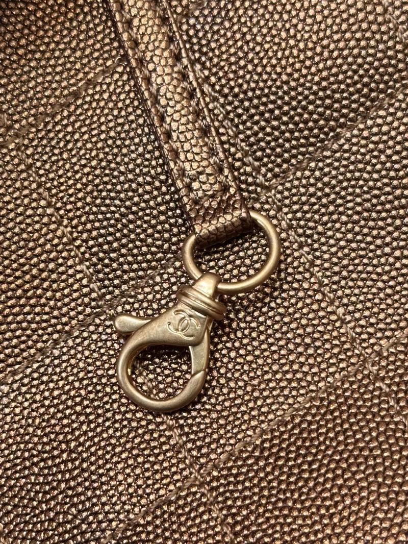 Chanel 25 Medium Handbag Dark Gold AS5311