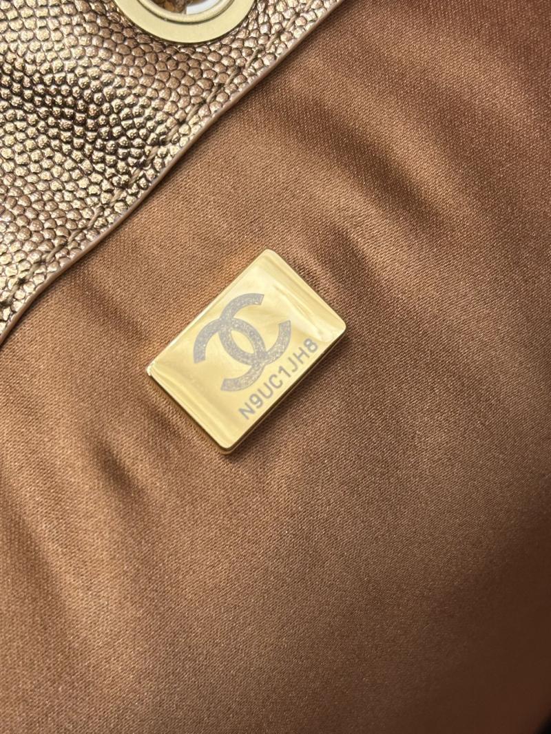 Chanel 25 Medium Handbag Dark Gold AS5311