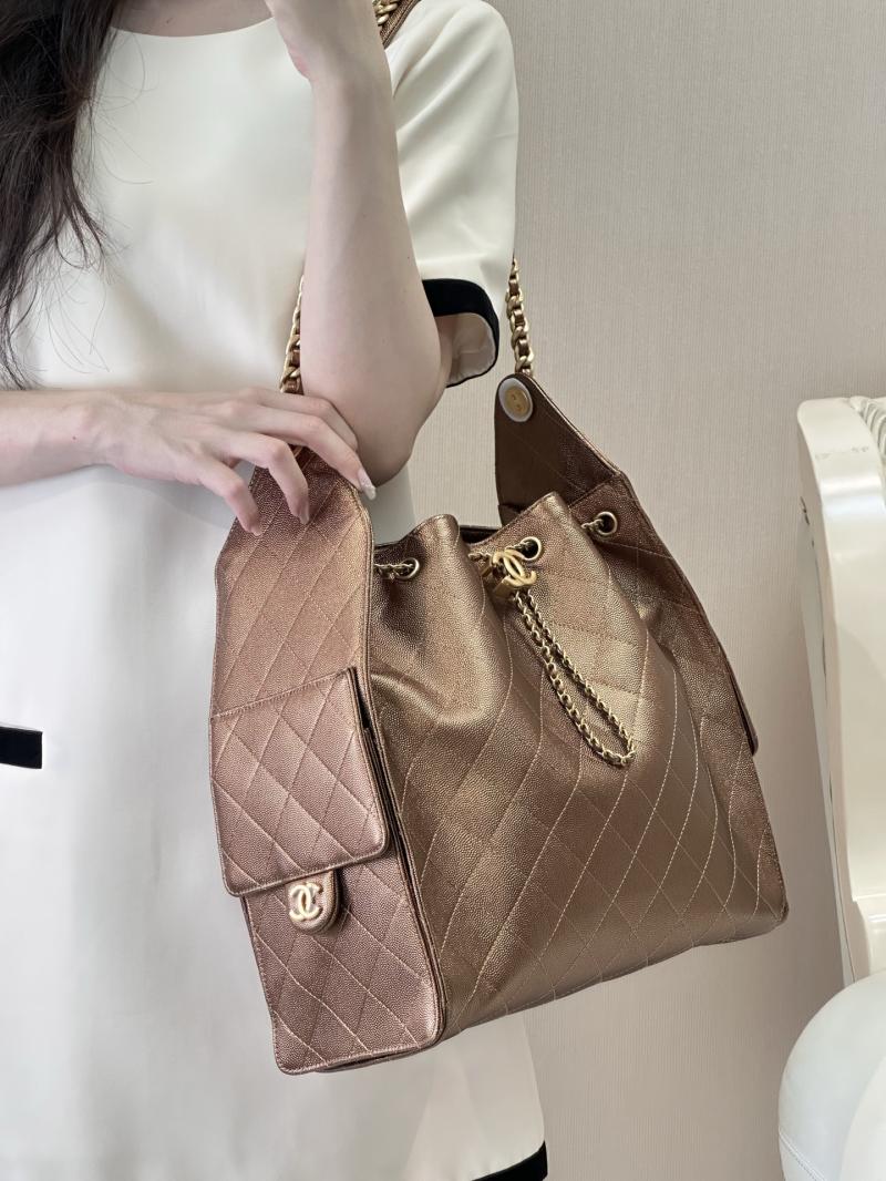 Chanel 25 Medium Handbag Dark Gold AS5311
