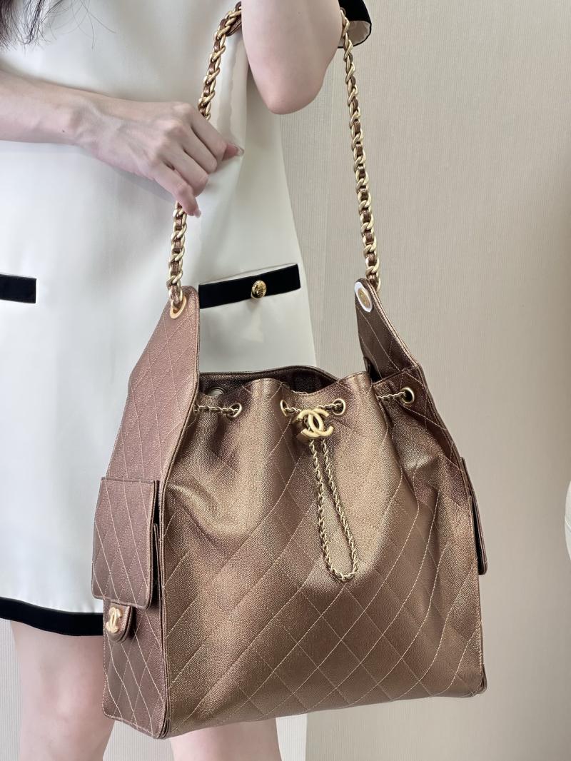 Chanel 25 Medium Handbag Dark Gold AS5311