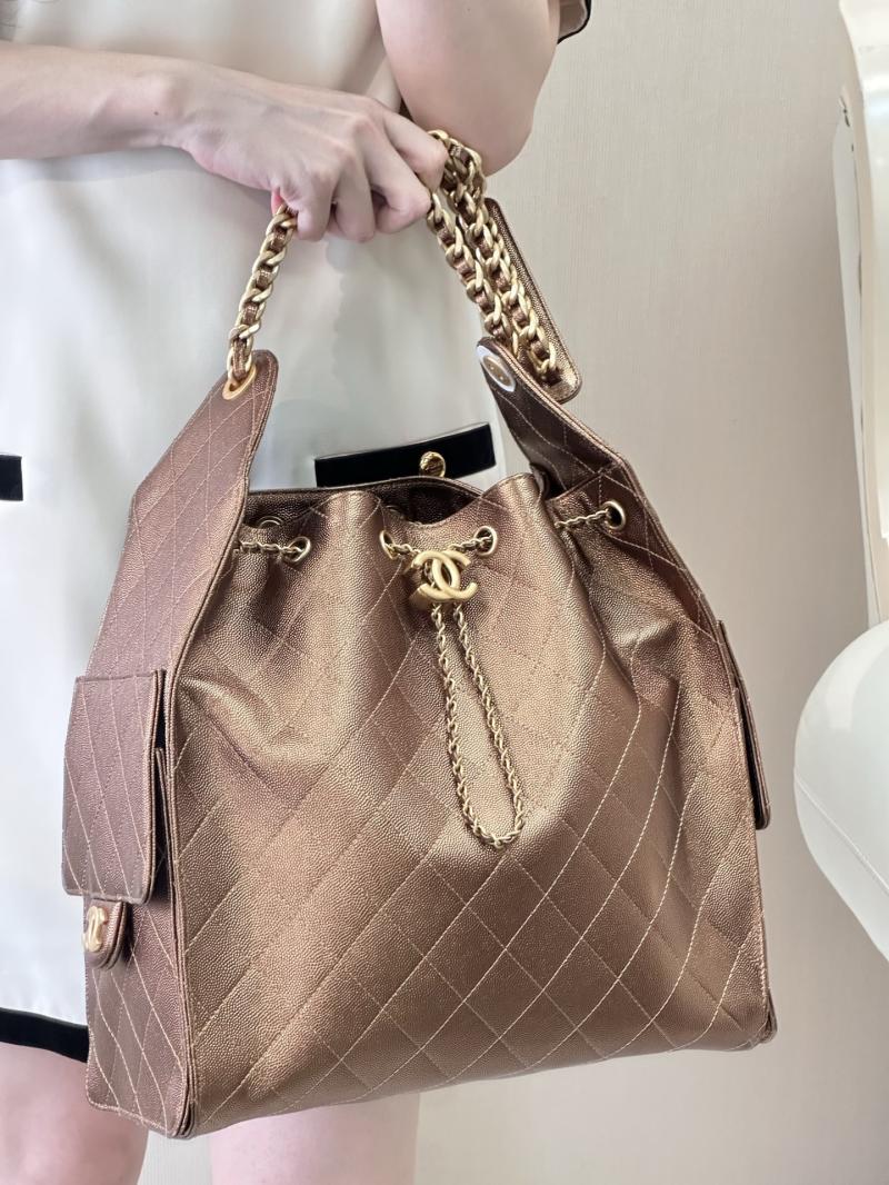 Chanel 25 Medium Handbag Dark Gold AS5311