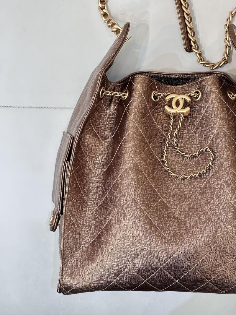 Chanel 25 Medium Handbag Dark Gold AS5311