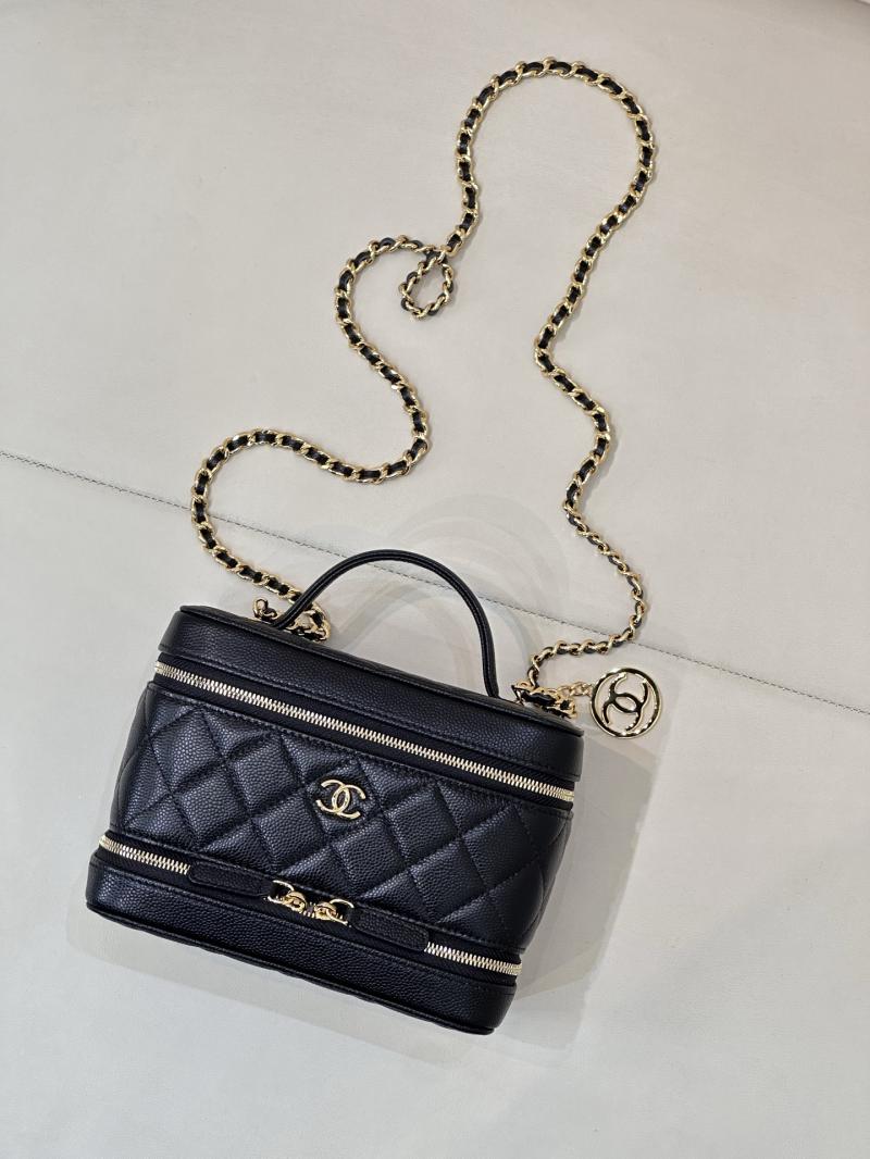 Chanel Long Vanity with Chain Black AP4688