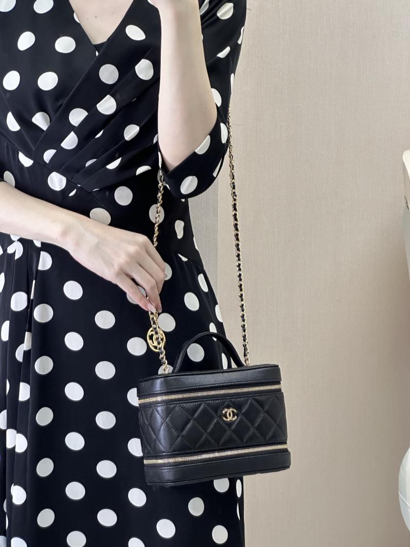 Chanel Long Vanity with Chain Black AP4688