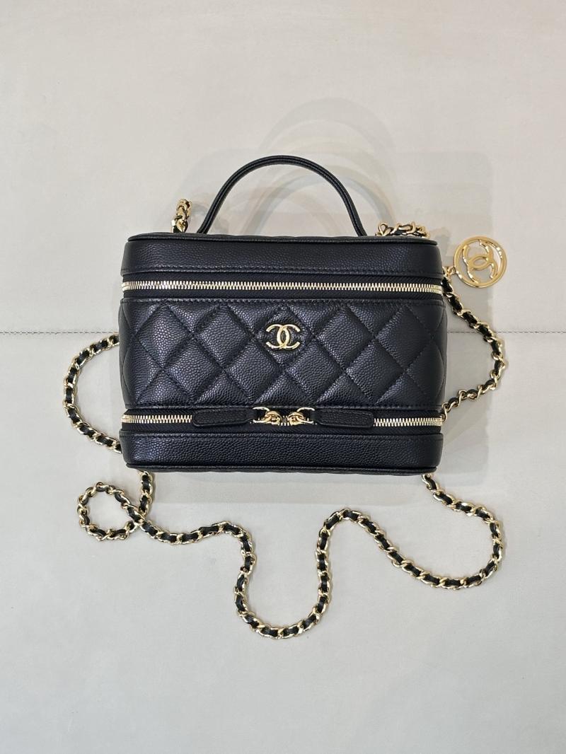Chanel Long Vanity with Chain Black AP4688