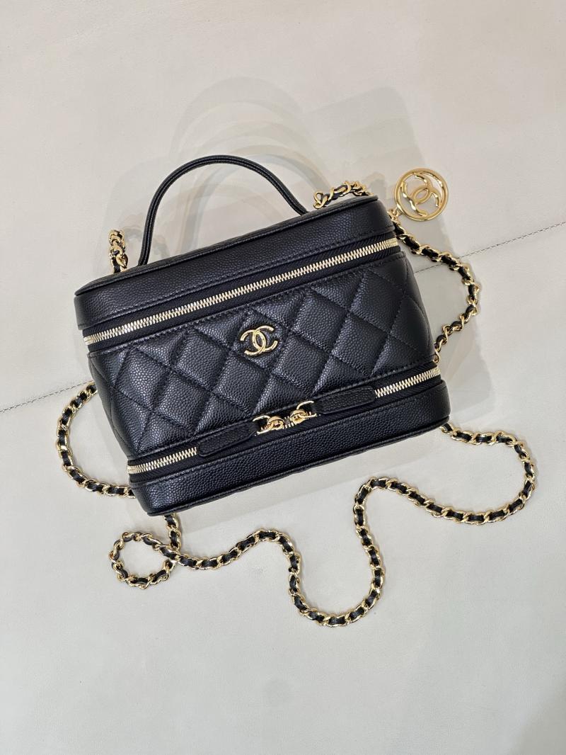 Chanel Long Vanity with Chain Black AP4688