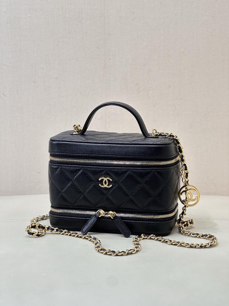 Chanel Long Vanity with Chain Black AP4688