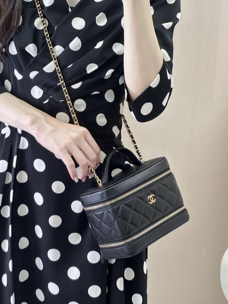 Chanel Long Vanity with Chain Black AP4688