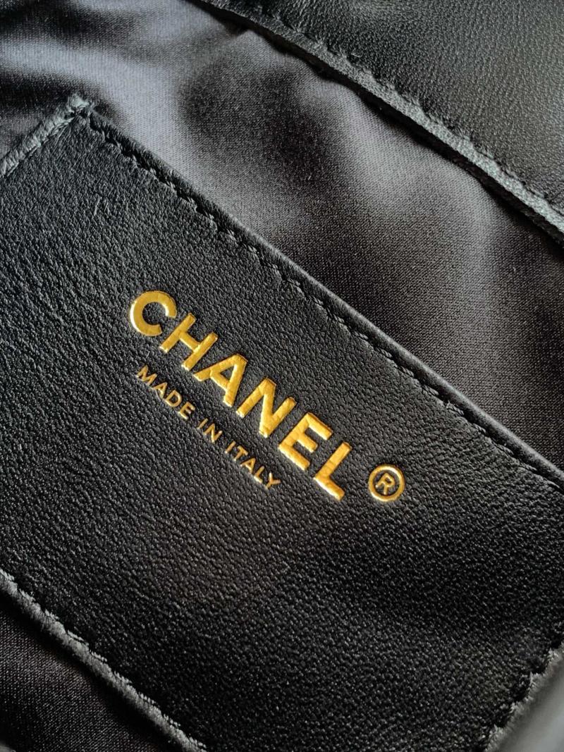 Chanel Tweed 25 Mini Handbag Black AS5292