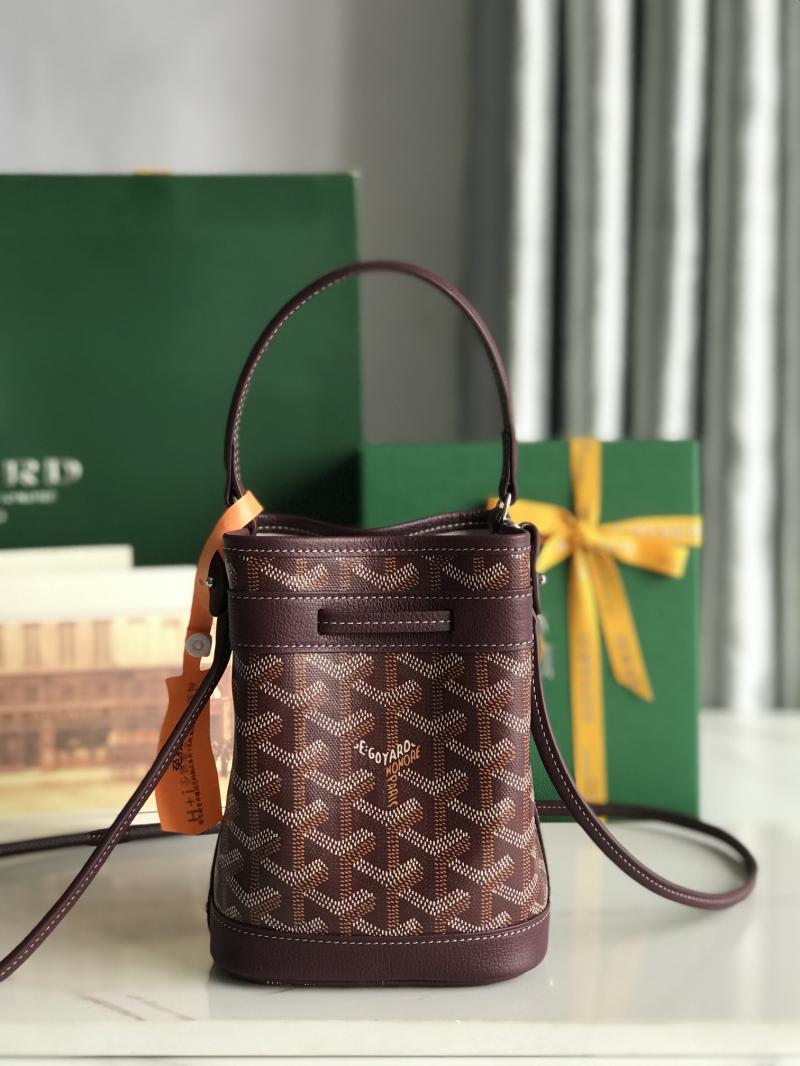 Goyard Petit Flot Mini Bucket Bag Burgundy G020251