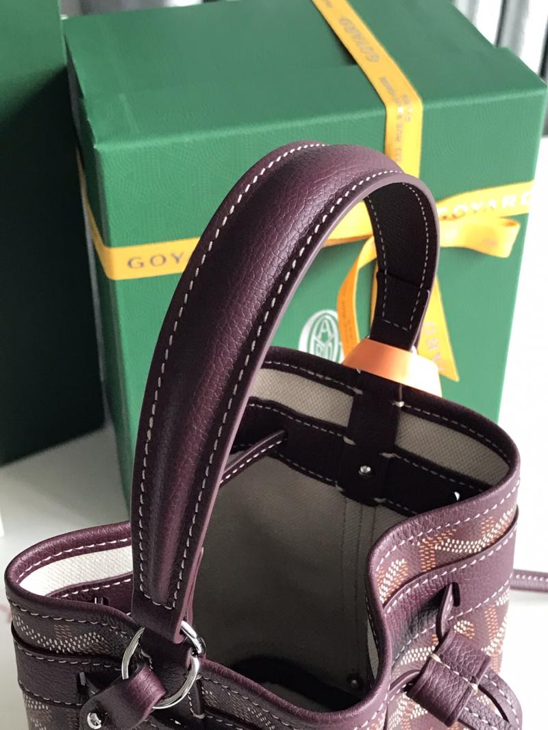 Goyard Petit Flot Mini Bucket Bag Burgundy G020251