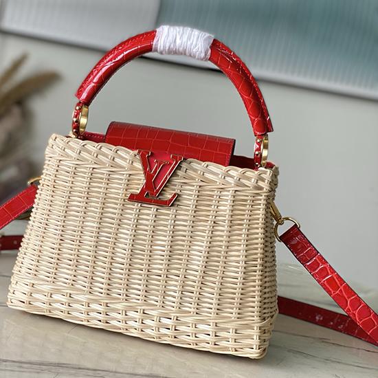 Louis Vuitton Capucines BB Red N88126