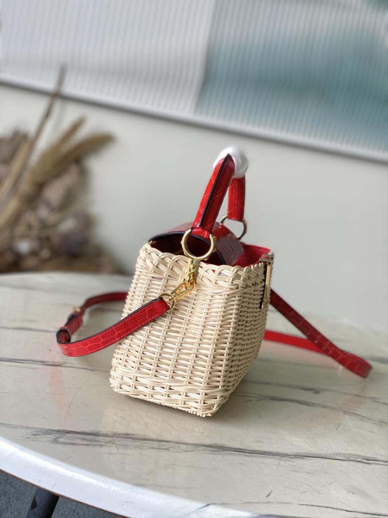 Louis Vuitton Capucines Mini Red N88126