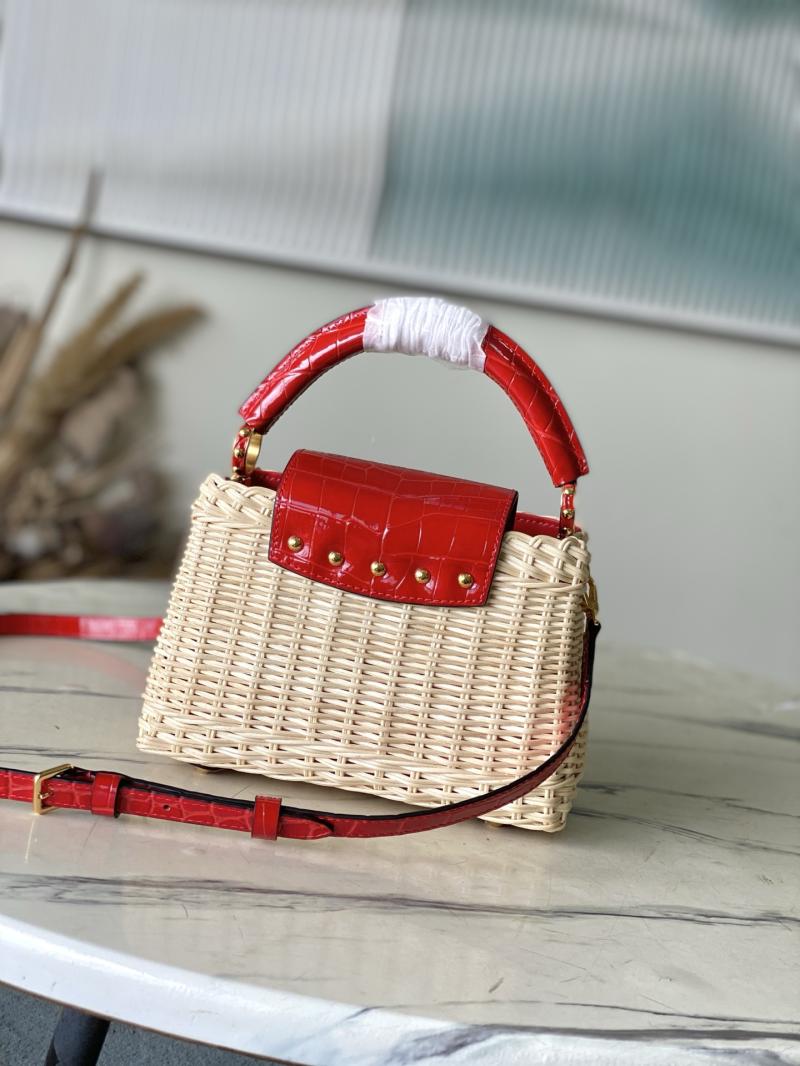 Louis Vuitton Capucines Mini Red N88126