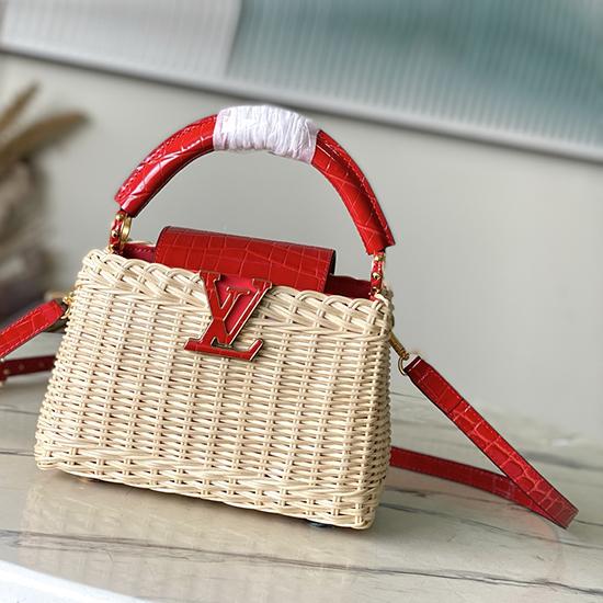 Louis Vuitton Capucines Mini Red N88126