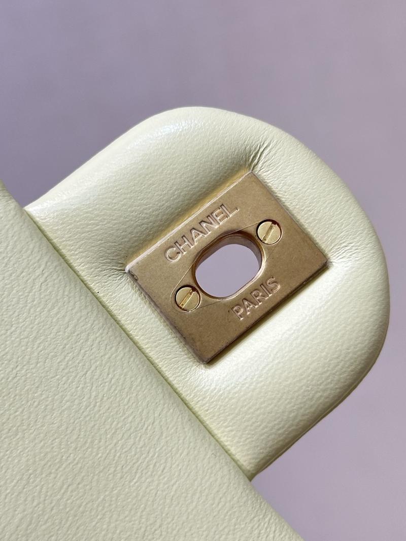 Small Chanel Lambskin Flap Bag Yellow AS1787