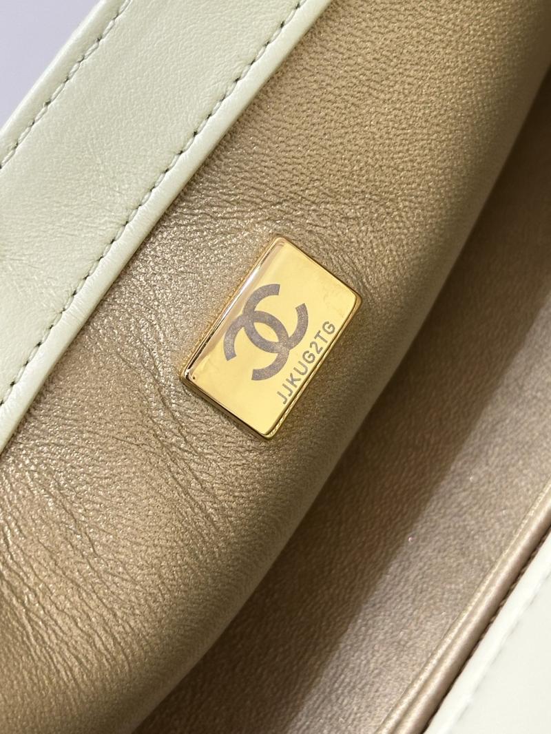 Small Chanel Lambskin Flap Bag Yellow AS1787