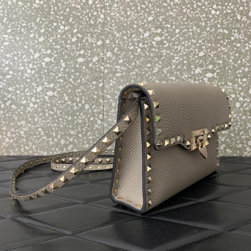 Valentino Small Rockstud Cross body bag Grey V0181