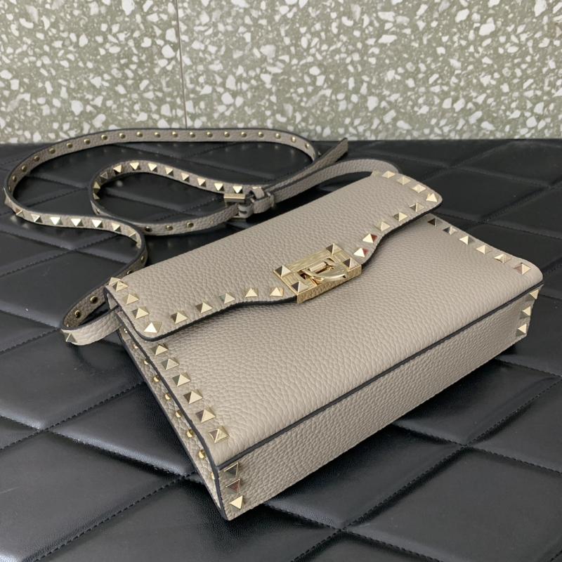 Valentino Small Rockstud Cross body bag Grey V0181