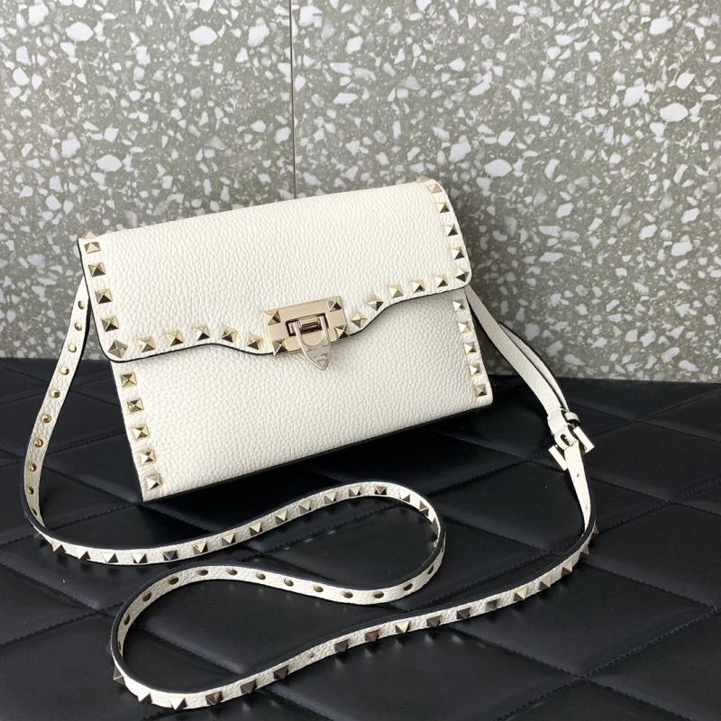 Valentino Small Rockstud Cross body bag White V0181