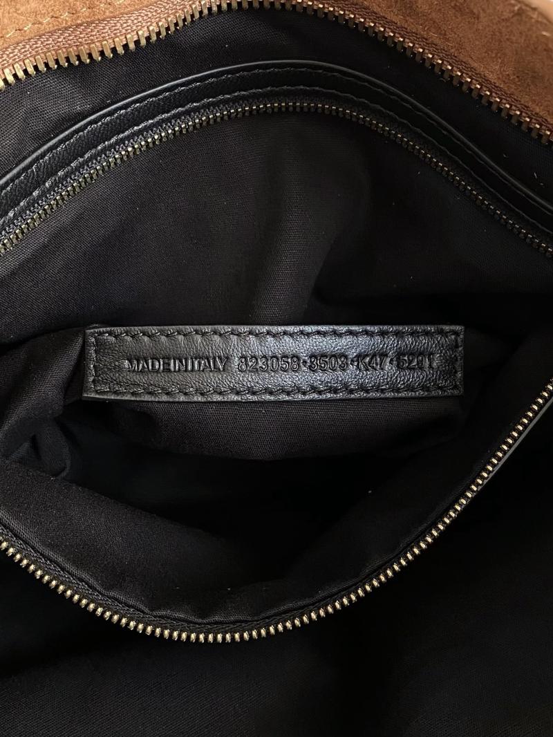 Balenciaga Le City Medium Suede Bag Brown 823058