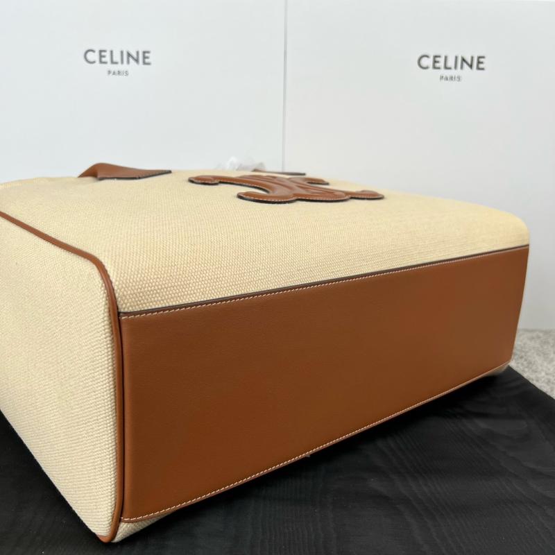 Celine Canvas Cabas Drawstring Triomphe Beige C199973