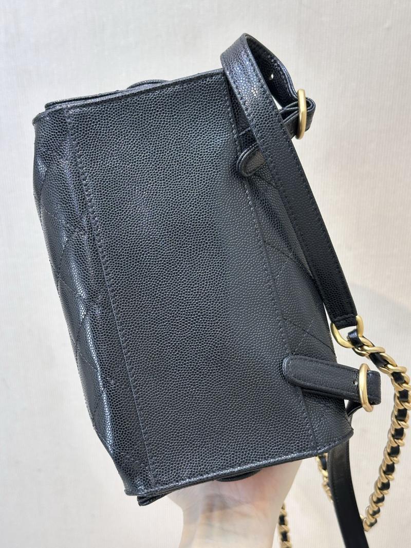 Chanel 25 Medium Backpack Black AS5600