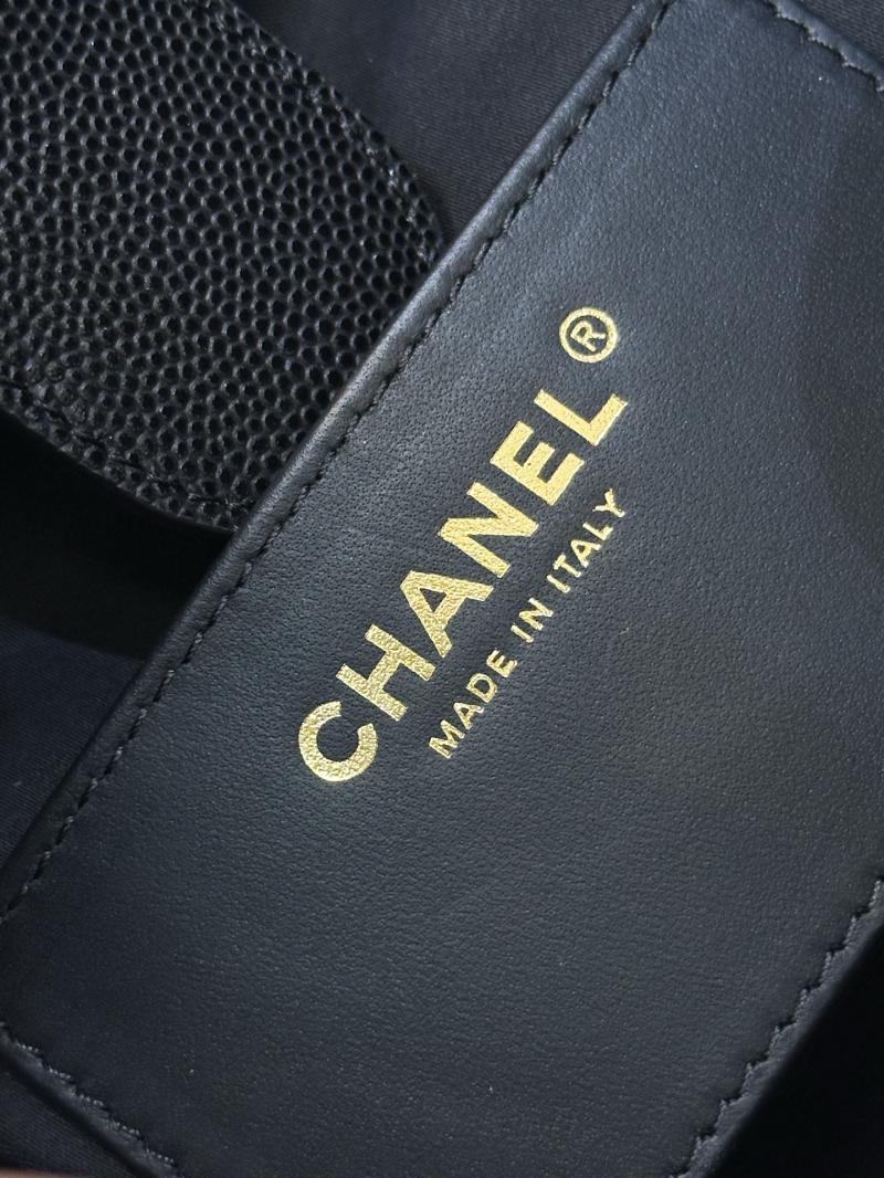 Chanel 25 Medium Backpack Black AS5600