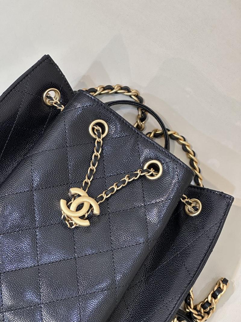Chanel 25 Medium Backpack Black AS5600