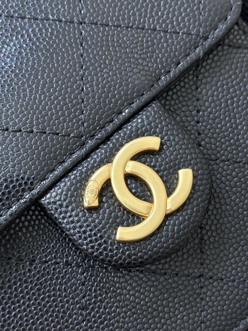 Chanel 25 Medium Backpack Black AS5600
