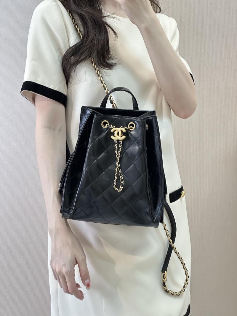 Chanel 25 Shiny Calfskin Medium Backpack AS5600