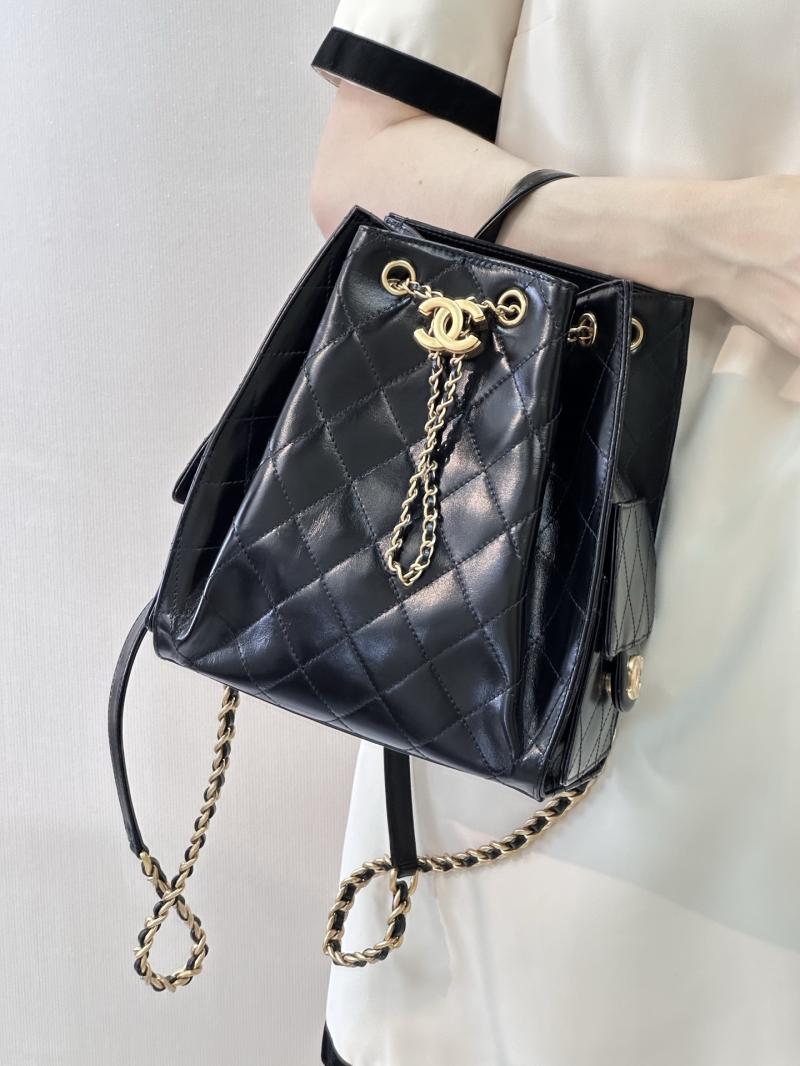 Chanel 25 Shiny Calfskin Medium Backpack AS5600