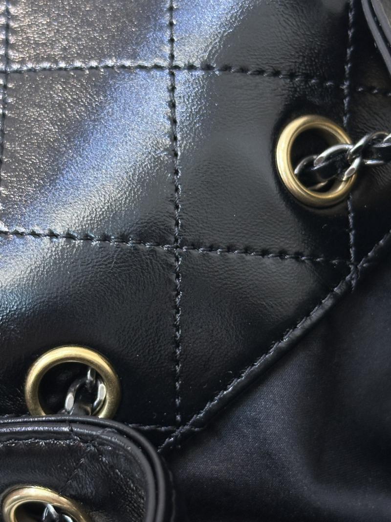 Chanel 25 Shiny Calfskin Small Handbag Black AS5293