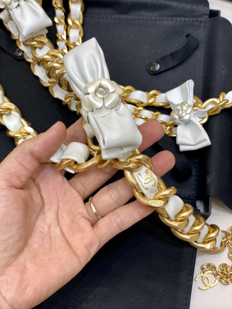 Chanel Chain Belt White BCB90603