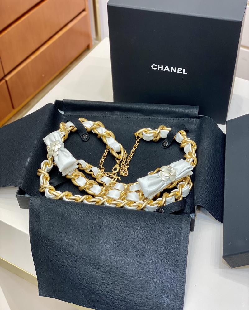 Chanel Chain Belt White BCB90603