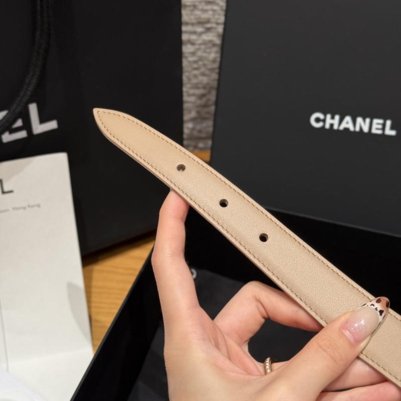 Chanel Leather Belt Beige BCB90607