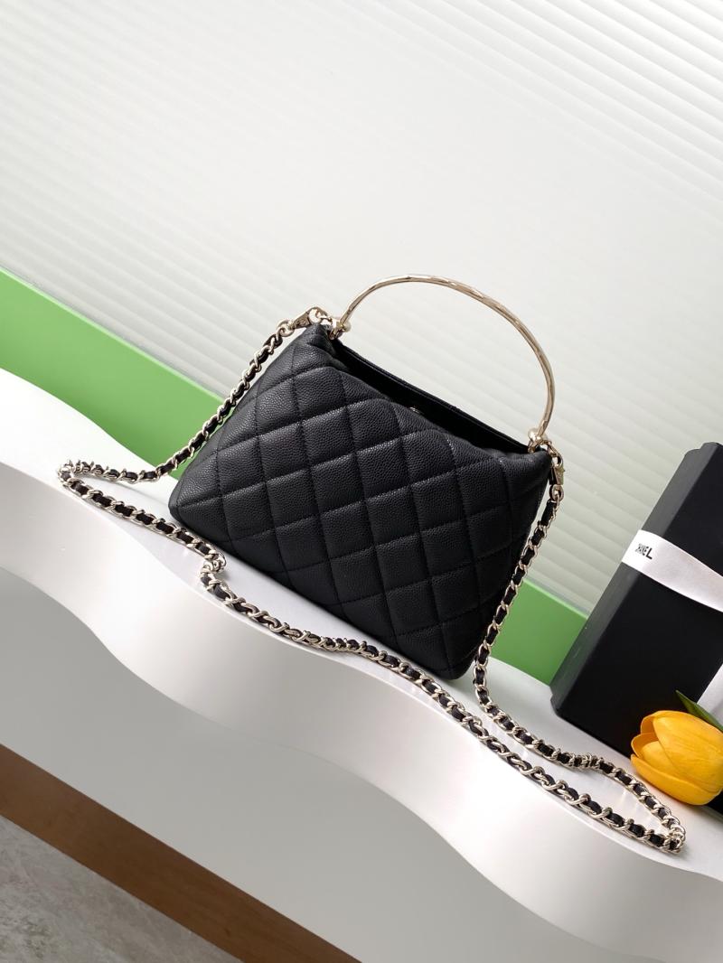 Chanel mini handbag with Top Handle Black AP4591