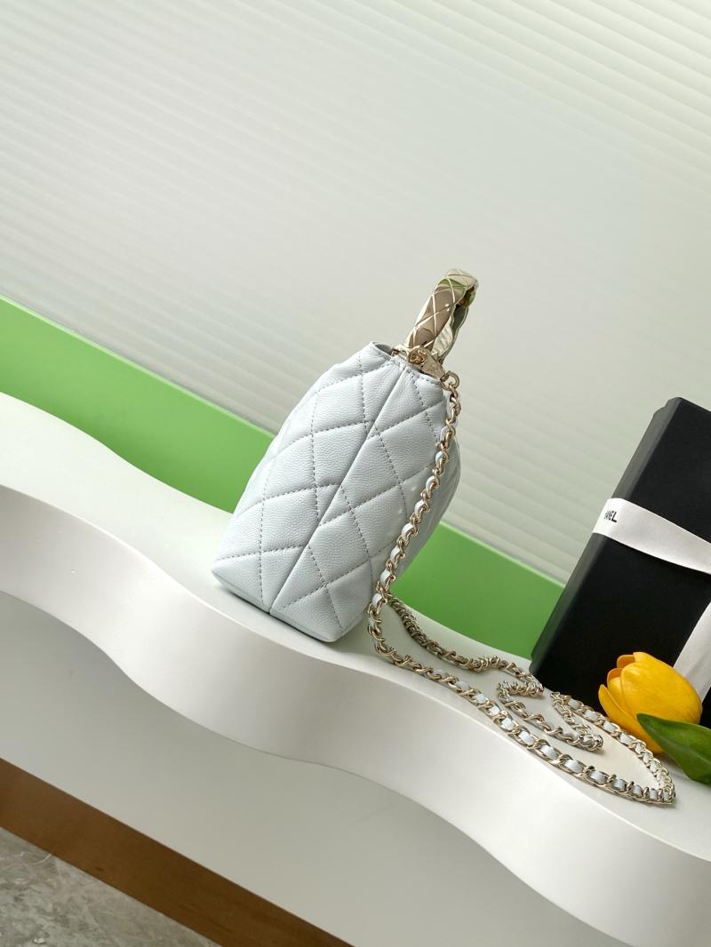 Chanel mini handbag with Top Handle Blue AP4591