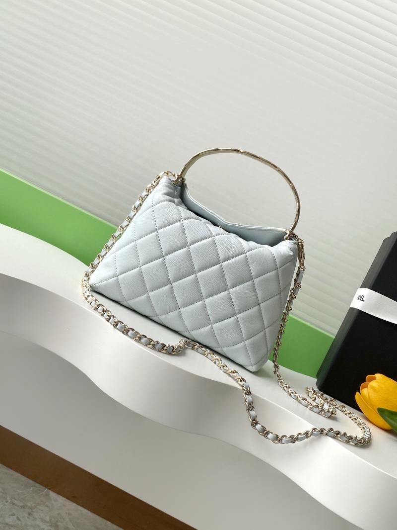 Chanel mini handbag with Top Handle Blue AP4591