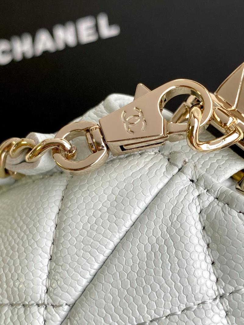 Chanel mini handbag with Top Handle Blue AP4591