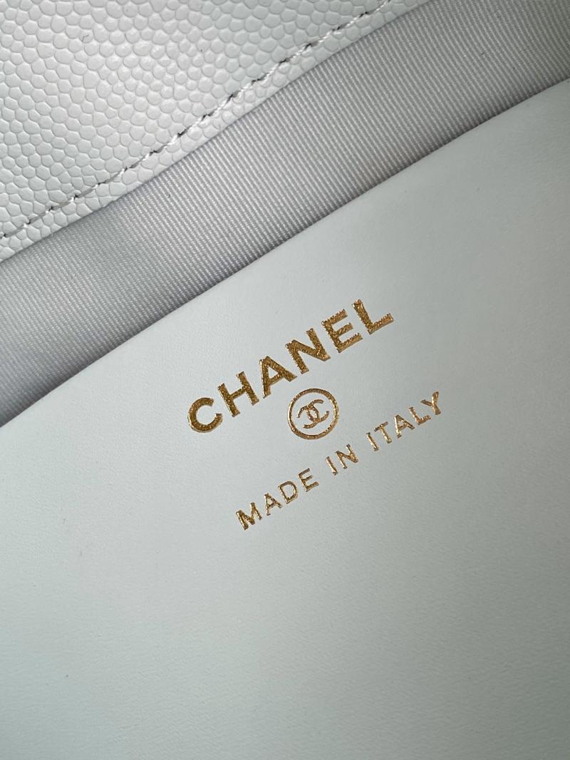 Chanel mini handbag with Top Handle Blue AP4591
