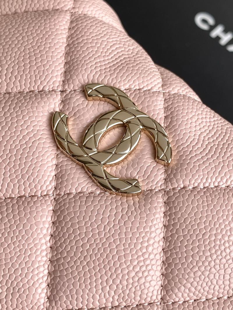 Chanel mini handbag with Top Handle Pink AP4591