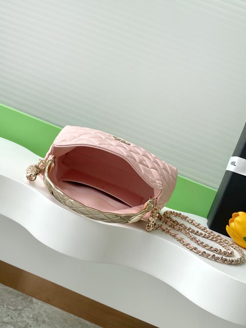 Chanel mini handbag with Top Handle Pink AP4591