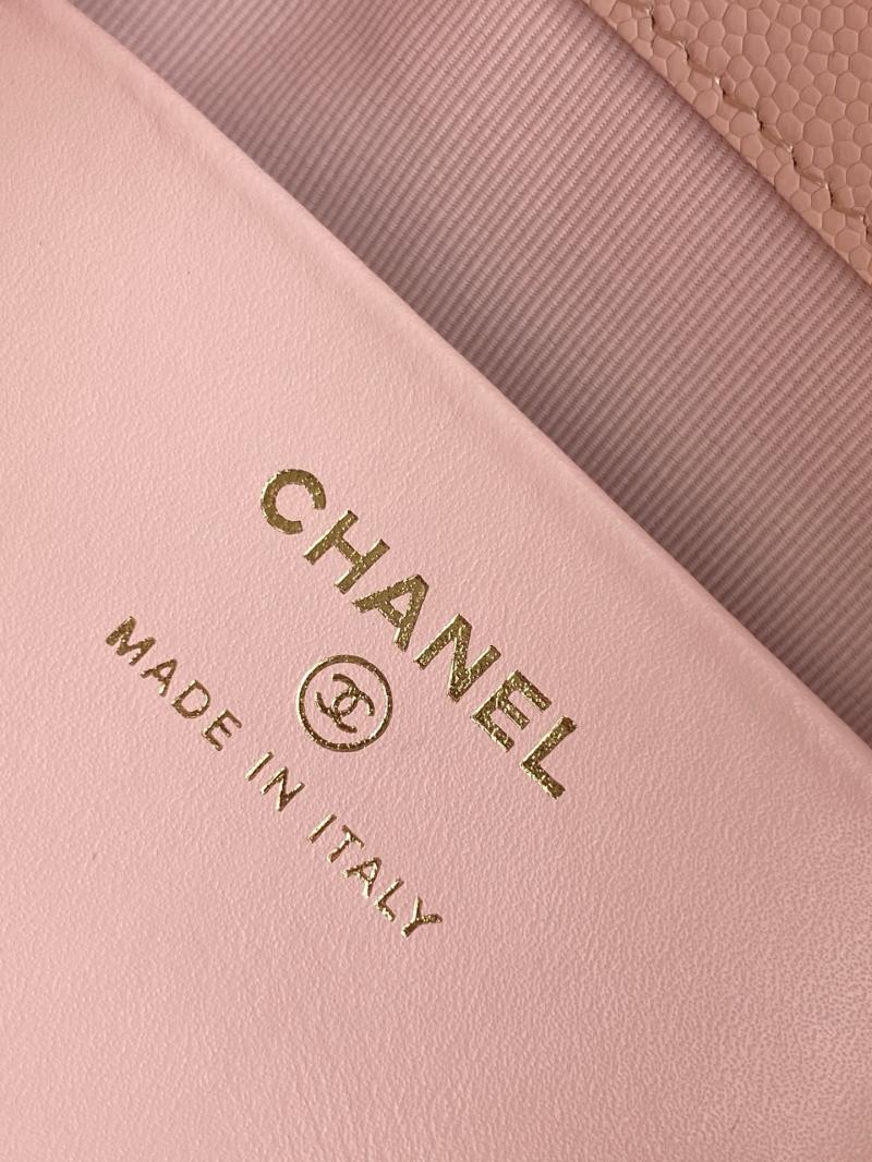 Chanel mini handbag with Top Handle Pink AP4591