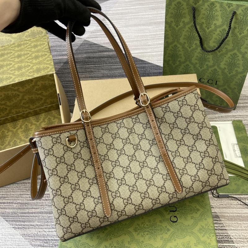 Gucci GG Emblem medium tote bag Brown 815214