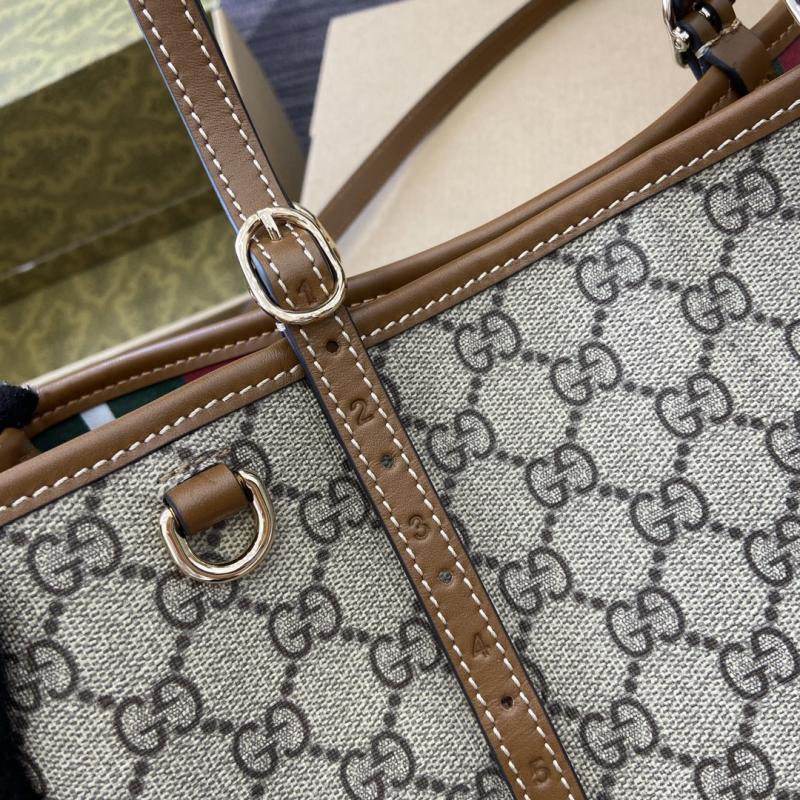 Gucci GG Emblem medium tote bag Brown 815214