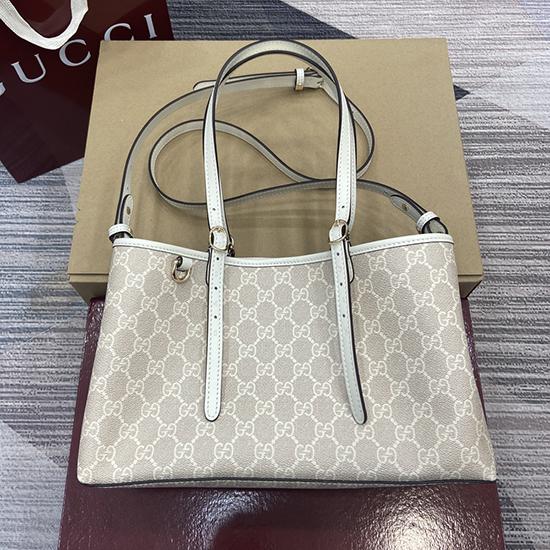 Gucci GG Emblem medium tote bag Off white 815214
