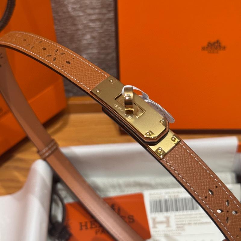 Hermes 18mm Leather Belt Brown SHB918