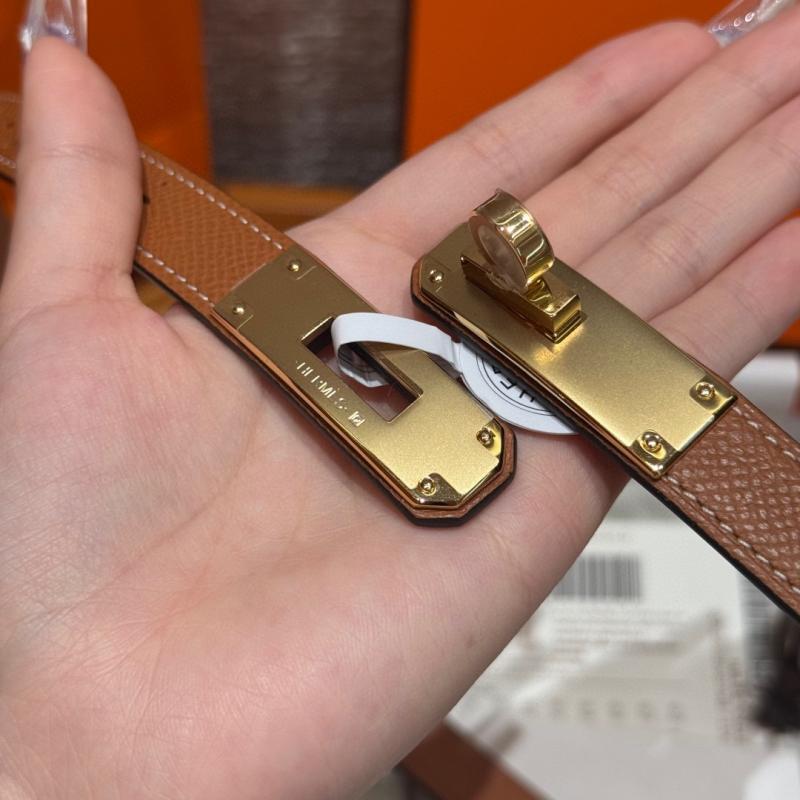 Hermes 18mm Leather Belt Brown SHB918