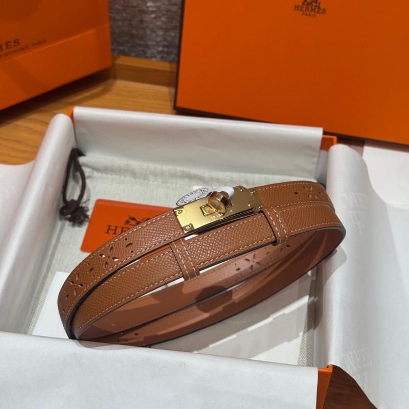 Hermes 18mm Leather Belt Brown SHB918